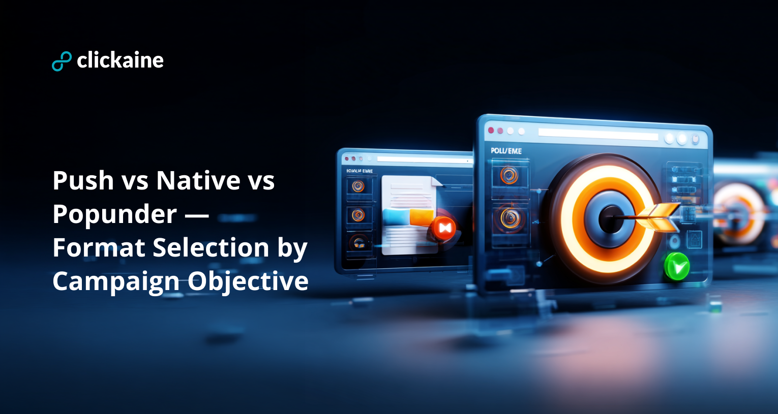 Push vs Native vs Popunder — How to Choose the Right Format for Your Campaign Objective